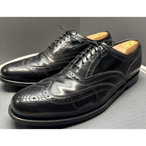 Florsheim Black Men\'s Dress shoes Long Paterned Wingtip Derby Size 13 main image 6